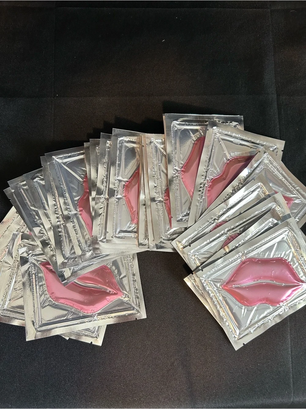 Set of 25 Collagen Hydrating Pink Lip Mask Single-Use Patch